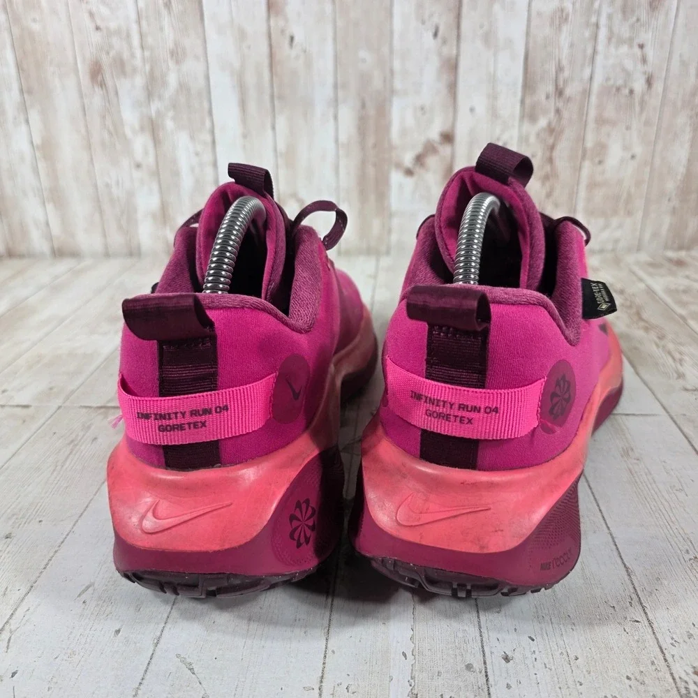 Nike ReactX Infinity Run 4 GORE-TEX Womens Fuchsia Running FB2197-600 Size 10